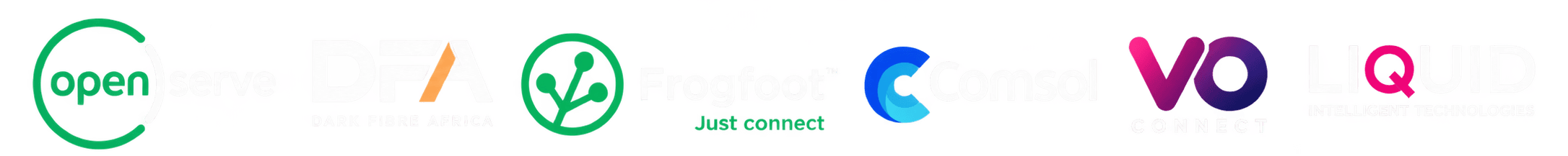 Openserve, Dark Fibre Africa, Frogfoot, Comsol, VO Connect and Liquid Intelligent Technologies